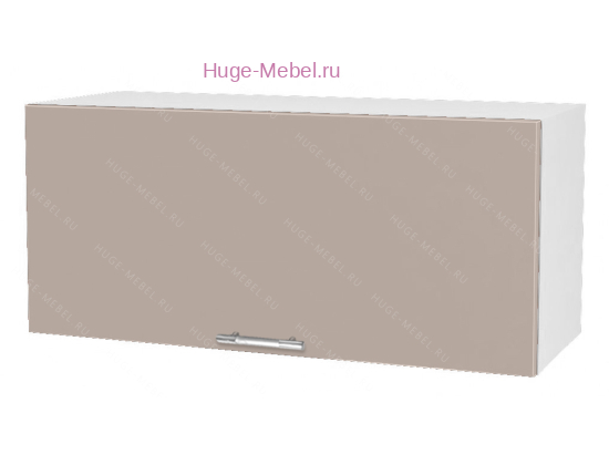 Антресольный кухонный шкаф верхний 800 Ксения (кофе с молоком)