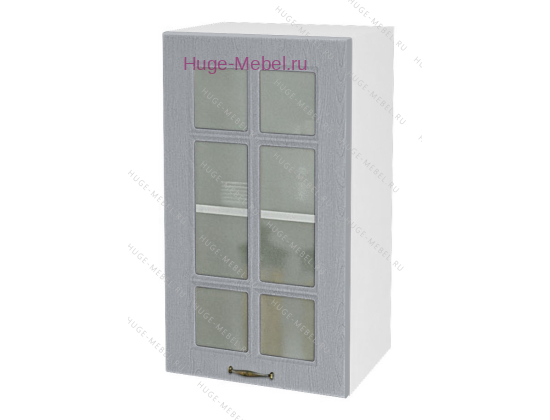 Кухонный шкаф верхний со стеклом 450 Мария (сталь)