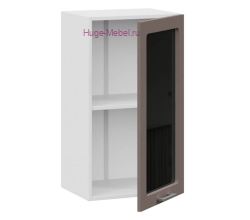 Кухонный шкаф верхний со стеклом 300 Катрин (муссон)