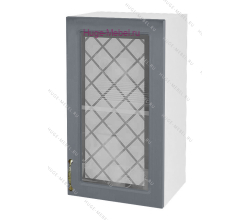 Кухонный шкаф верхний со стеклом 400 Модена (дуб серый)