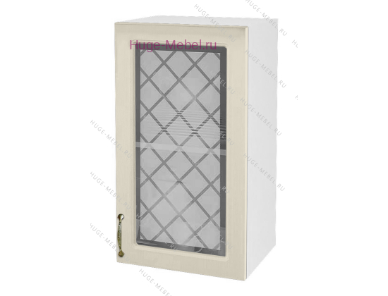 Кухонный шкаф верхний со стеклом 400 Модена (дуб ваниль)