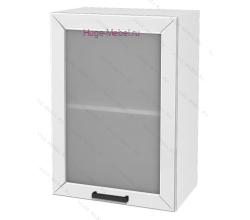 Кухонный шкаф верхний со стеклом 500 Альфа (белый)