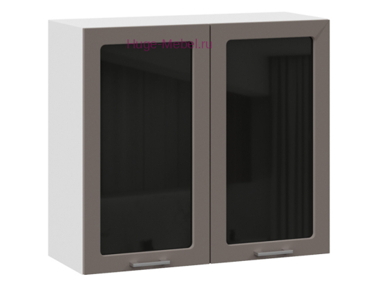 Кухонный шкаф верхний со стеклом 800 Катрин (муссон)