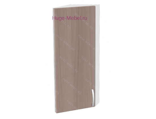 Торцевой шкаф кухонный верхний подвесной 300 Дина (шимо темный)