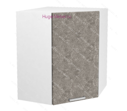 Угловой кухонный шкаф верхний 600 Бетон (бетон серый)