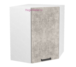 Угловой кухонный шкаф верхний 600 Пасаденна (ателье светлое)