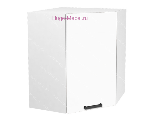 Угловой кухонный шкаф верхний 550 Пасаденна (белый бриллиант)