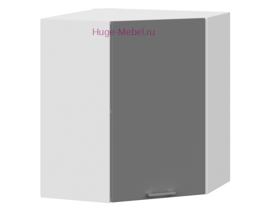 Угловой кухонный шкаф верхний 600 Катрин (софт графит)