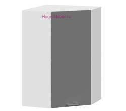 Угловой кухонный шкаф верхний высокий 600 Катрин (софт графит)