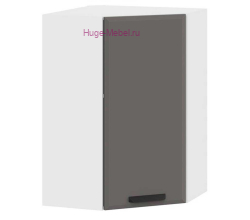 Угловой кухонный шкаф верхний высокий 550 Призма (асфальт супермат)