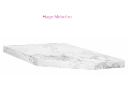 Столешница левая для торцевой полки 300 мм мрамор Лацио