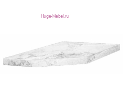 Столешница правая для торцевой полки 300 мм мрамор Лацио, 38 мм