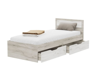 Кровать с ящиками 90х200 "Гармония КР 608" крафт Кровать с ящиками 90х200 "Гармония КР 608" крафт