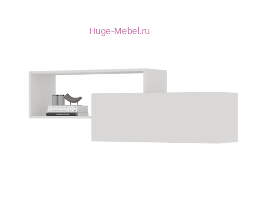 Навесная полка "Хелен ПЛ 01" белая