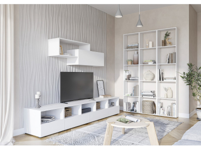 Белая стенка в гостиную "Хелен" К1 Белая стенка в гостиную "Хелен" К1