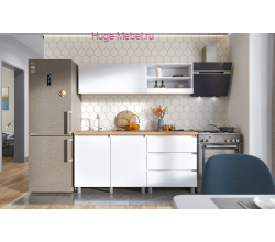 Готовая кухня "Хелен белая" 1.7 метра