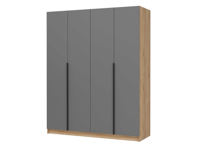 4-х створчатый шкаф "Лион ШК-03" графит 4-х створчатый шкаф "Лион ШК-03" графит