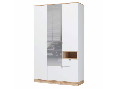 Шкаф 3х створчатый с зеркалом "Юкки" 1350 Шкаф 3х створчатый с зеркалом "Юкки" 1350