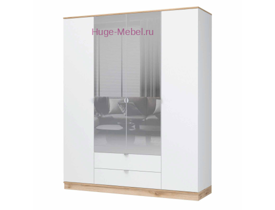 Шкаф 4х створчатый с зеркалом "Юкки" 1800