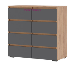 Комод "Хелен КМ 04" графит +крафт