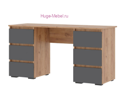 Письменный стол "Хелен ПС 02" графит+крафт