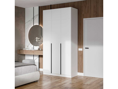 Шкаф "Лион ШК-02" белый высотой 240 см Шкаф "Лион ШК-02" белый высотой 240 см