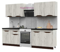 Готовая кухня "Паола крафт белый" 2 метра