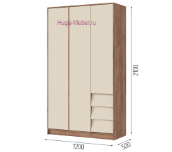  Шкаф 3-х створчатый "Рейн ШК 02"