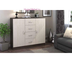 Комод Бася КМ 555М венге/дуб