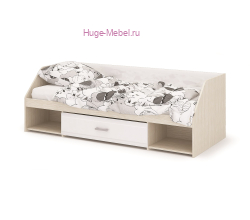 Кровать детская "Симба" белый глянец