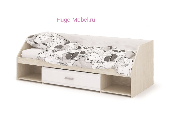 Кровать детская "Симба" белый глянец